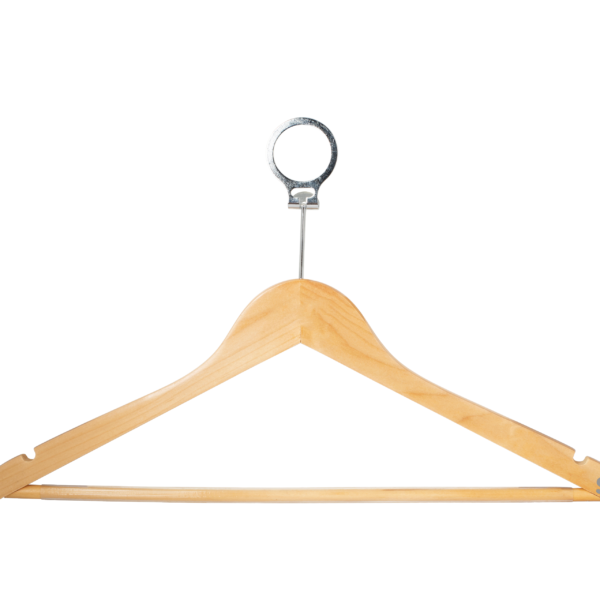 Cintres en Bois Naturel avec Anneau –  Simex