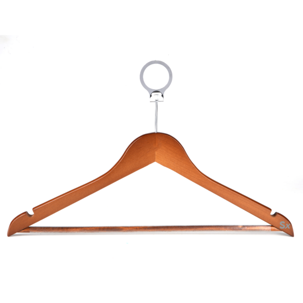 Cintres en Bois de Noyer avec Anneau –  Simex