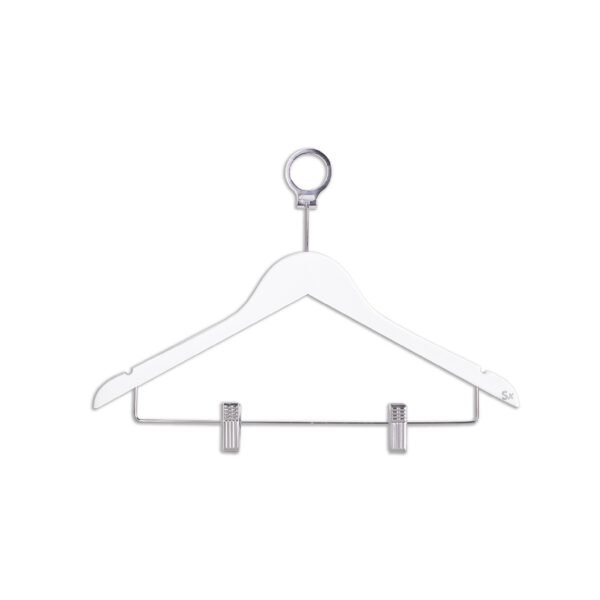 Cintres en Bois de Hêtre avec Anneau et Pinces –  Simex