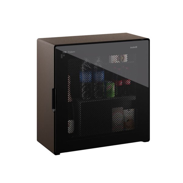 FlyingBar - Minibar mural design ultra-fin à porte vitrée