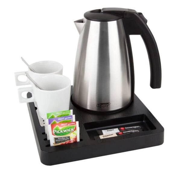 Plateau de bienvenue compact SQUARE | Black ABS