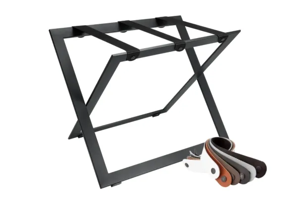 Porte-bagages en acier SCURO | Noir mat – Élégant et robuste